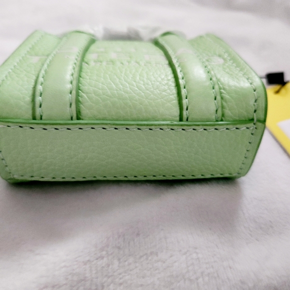 Marc Jacobs The Nano Tote Bag Charm Peppermint Green Authentic NWT - Picture 4 of 8